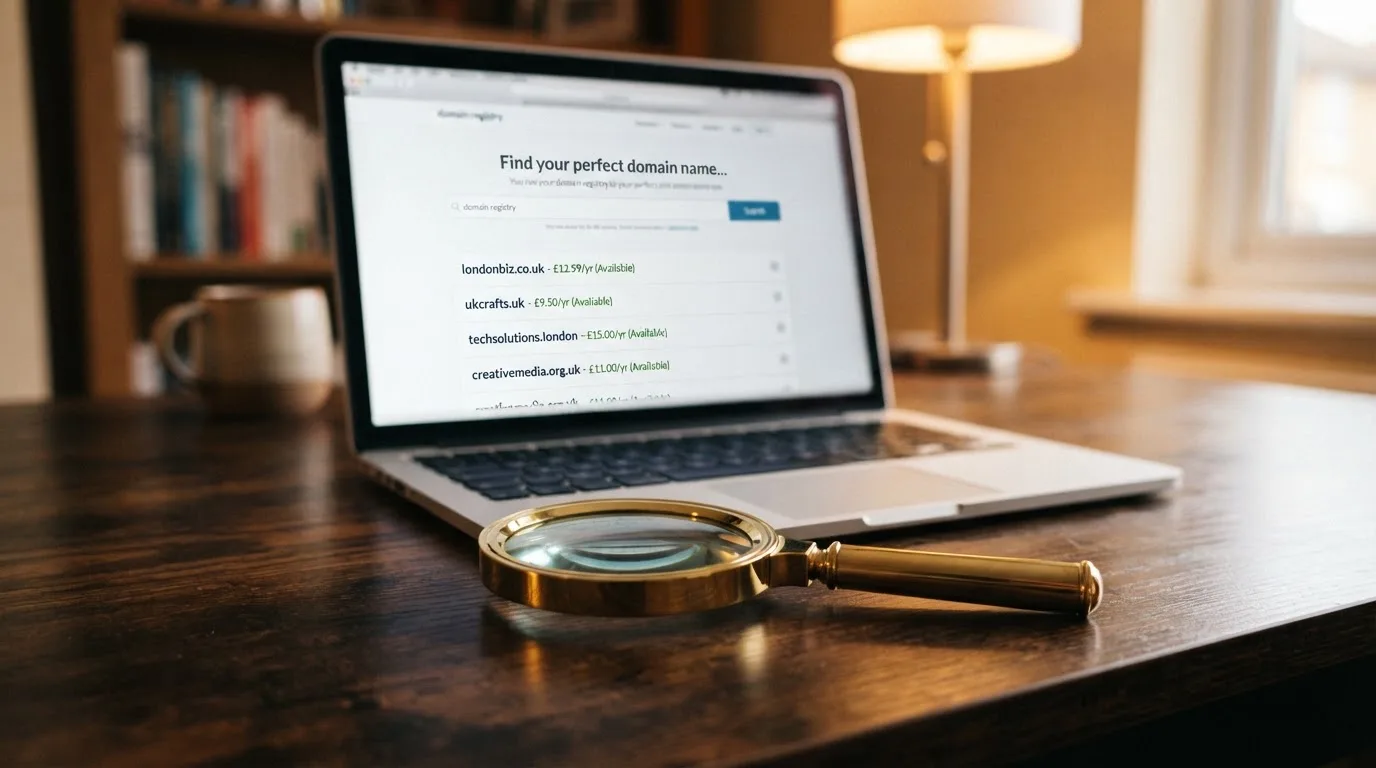 A magnifying glass rests over a printed regulatory certificate on a wooden desk.
