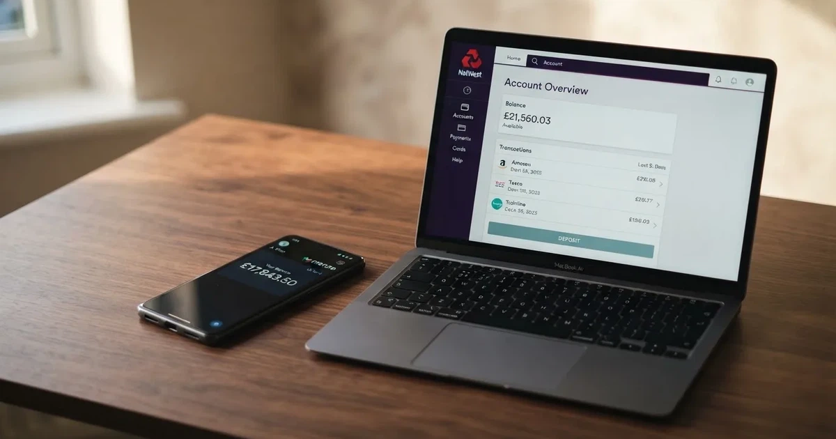 A smartphone displaying a cryptocurrency wallet balance beside a laptop showing a casino site's banking page.